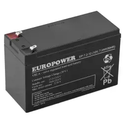 Akumulator AGM Europower | EP 7.2-12 12V / 7.2Ah-1