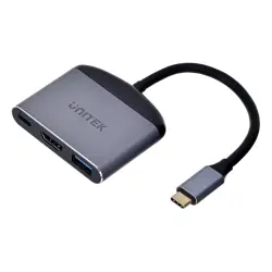UNITEK ADAPTER USB-C - HDMI 2.1, USB-A, USB-C, PD-1