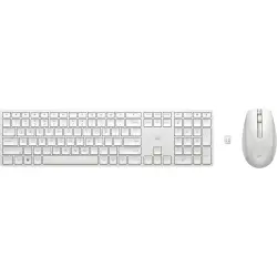 Zestaw klawiatura + mysz HP 650 Wireless Keyboard and Mouse Combo bezprzewodowe białe 4R016AA-1