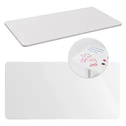 Blat tablicowy/flipchart na biurko Maclean, 120x60cm, biały, MDF,  MC-452-1
