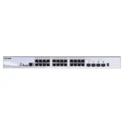 D-Link | Przełącznik | DGS-1510-28P | Zarządzanie przez Internet | Możliwość montażu w stojaku | Ilość portów 1 Gb/s (RJ