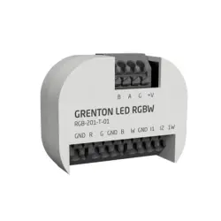 Grenton Moduł ściemniający LED RGBW/ 1-wire/ wejścia cyfrowe (2 wej.)/ dopuszkowy/ TF-Bus-1
