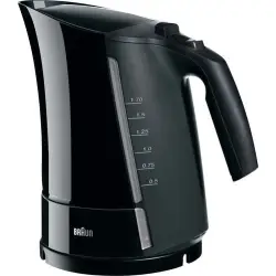 Braun | WK 300 | Standard kettle | 2200 W | 1.7 L | Plastic | 360° rotational base | Black-1