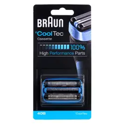 Braun | 40B | CoolTec Combi Pack Cassette replacement head | Blue | Number of shaver heads/blades 1-1
