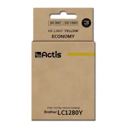 Tusz ACTIS KB-1280Y (zamiennik Brother LC1280Y; Standard; 19 ml; żółty)-1