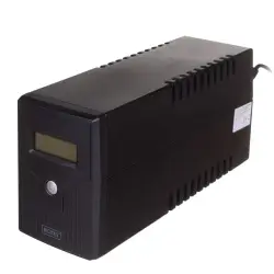UPS Line-Ineractive LCD, 600VA/360W1x12V/7Ah, AVR, 2xSCHUKO, USB, RJ11-1