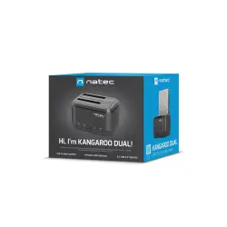 Stacja dokująca HDD Natec Kangaroo Dual 2.5/3,5cala USB 3.0 + Zasilacz-1