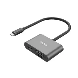 Unitek Adapter USB-C na HDMI 4K i VGA FullHD-1