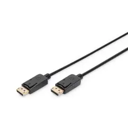 Kabel DP/DP M/M z zatrzaskami czarny 2m DisplayPort  4K 60Hz UHD-1