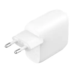 60W DUAL USB-C CHARGER WITH/POWER DELIVER WHITE-1