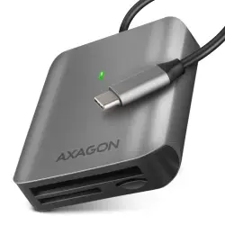 AXAGON CRE-S3C Zewnętrzny czytnik kart USB-C 3.2 Gen 1, 3-gniazdowy, SD/microSD/CF, UHS-II-1