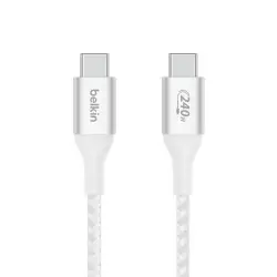240W BRAIDED C-C CABLE 2M WHT/-1