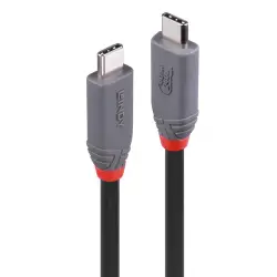 CABLE USB4 240W TYPE C 1.5M/40GBPS ANTHRA LINE 36957 LINDY-1
