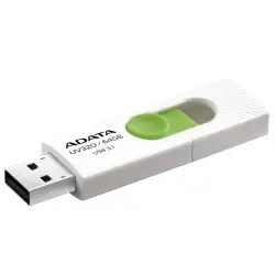ADATA FLASHDRIVE UV320 64GB USB3.1 White-Green-1