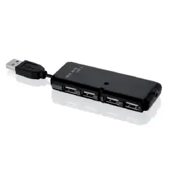 Hub IBOX USB 2.0 4-PORTY CZARNY IUHT008C (4x USB 2.0; kolor czarny)-1