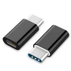 Adapter GEMBIRD A-USB2-CMmF-01 (USB typu C M - Micro USB F; kolor czarny)-1