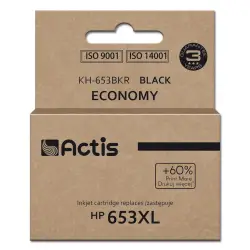 Actis KH-653BKR Tusz (zamiennik HP 653XL 3YM75AE; Premium; 20ml; 575 stron; czarny)-1
