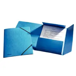 Teczka z gumką A4 ESSELTE karton - niebieska