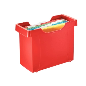 Kartoteka na teczki zaw. LEITZ Plus - czerwona-3673