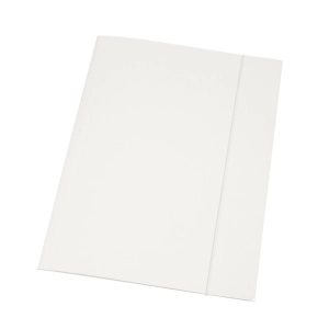 Teczka z gumką A4 DOTTS lakierowana 390g. - biała-106310