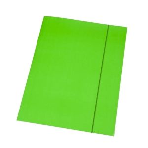 Teczka z gumką A4 DOTTS lakierowana 390g. - zielona-106330