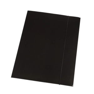 Teczka z gumką A4 DOTTS lakierowana 390g. - czarna-106334
