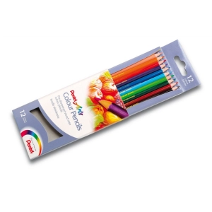 Kredki PENTEL ołówkowe 12 kolorów -109672