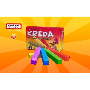 Kreda szkolna MAR-BOR B5 kolorowa op.50-111604
