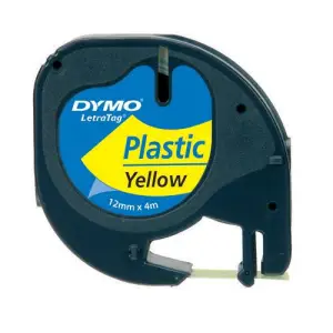 Taśma DYMO Letra Tag 12mm/4m plastik - żółta 59423-112012