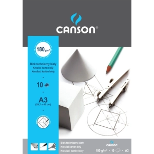 Blok techniczny CANSON A3 10 kartek 190g. - biały