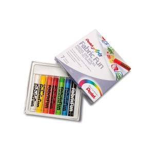 Kredki PENTEL pastele do tkanin PTS-7 7 kolorów-113651