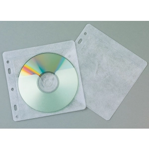 Koperty na CD/DVD Q-CONNECT do wpinania 40szt. białe-114805