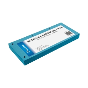 Przekładki DATURA kartonowe 1/3 A4 - niebieskie-330953