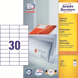 Etykiety AVERY ZWECKFORM uniw. 70x29,7 (30) 3489-266443
