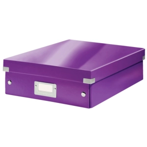Pudło uniwer. LEITZ Click 6058 przegr. A4 - fiolet-265539