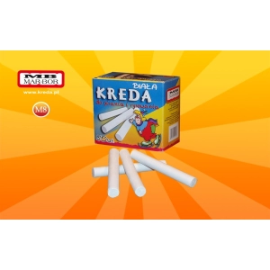 Kreda szkolna MAR-BOR M8 okr. biała op.50-125430