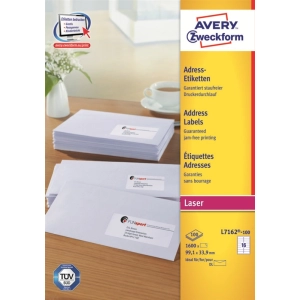 Etykiety AVERY ZWECKFORM adres 99,1x33,9 L7162-125927