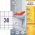 Etykiety AVERY ZWECKFORM uniw. 70x29,7 (30) 3489-266443