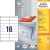 Etykiety AVERY ZWECKFORM uniw. 105x33,8 (16) 3665-266468