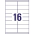 Etykiety AVERY ZWECKFORM uniw. 105x33,8 (16) 3665-125836