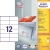 Etykiety AVERY ZWECKFORM uniw. 105x48 (12) 3424-266488