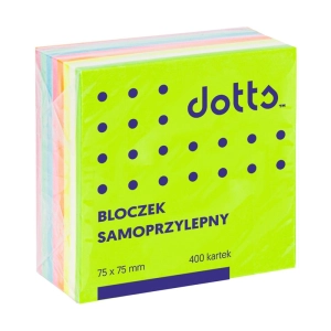 Karteczki samop. DATURA 75x75 400k. - tęczowy-330894