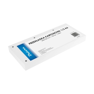 Przekładki DATURA kartonowe 1/3 A4 - białe-330949