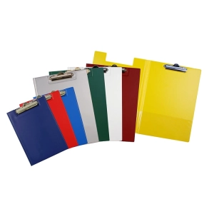 Podkładka z klipem clipboard BIURFOL A4 teczka z okładką - biała-127071