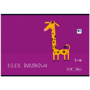 Blok rysunkowy INTERDRUK A4 BB Kids 20 kartek 120g. - biały-128709