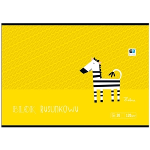 Blok rysunkowy INTERDRUK A4 BB Kids 20 kartek 120g. - biały-128711