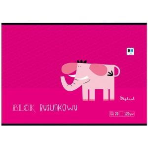 Blok rysunkowy INTERDRUK A4 BB Kids 20 kartek 120g. - biały-128712