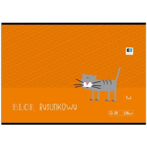 Blok rysunkowy INTERDRUK A4 BB Kids 20 kartek 120g. - biały-128713