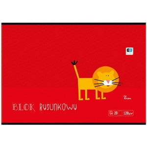 Blok rysunkowy INTERDRUK A4 BB Kids 20 kartek 120g. - biały-128714