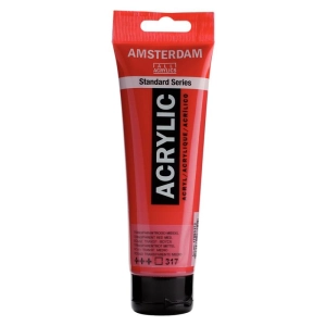 Farba akrylowa AMSTERDAM 120ml. -  transp.red md. 317-686560
